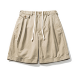 LIBERATURS DOUBLE PLEATED SHORTS - BEIGE