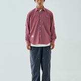 LIBERATURS PLAID LS BUTTON UP SHIRT - RED