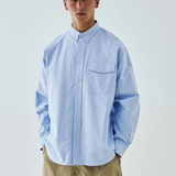 LIBERATURS OXFORD LS BUTTON UP - BLUE