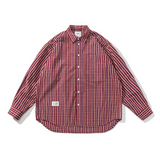 LIBERATURS PLAID LS BUTTON UP SHIRT - RED