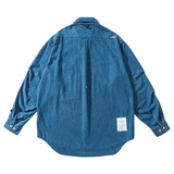 LIBERATURS DENIM LS BUTTON SHIRT - MID BLUE