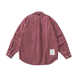 LIBERATURS PLAID LS BUTTON UP SHIRT - RED