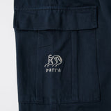 BY PARRA ALIEN CARGO PANTS - NAVY BLUE