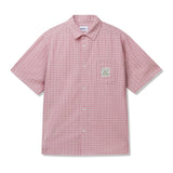 BUTTER EQUIPMENT CHECK SS SHIRT - PINK