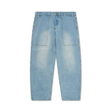 BUTTER PATCH POCKET DENIM JEANS - FADED BLUE