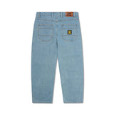 BUTTER PATCH POCKET DENIM JEANS - FADED BLUE