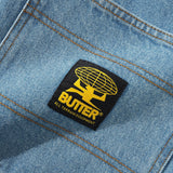 BUTTER PATCH POCKET DENIM JEANS - FADED BLUE