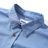 BUTTER WASHED POCKET WORK LS SHIRT - PACIFIC BLUE